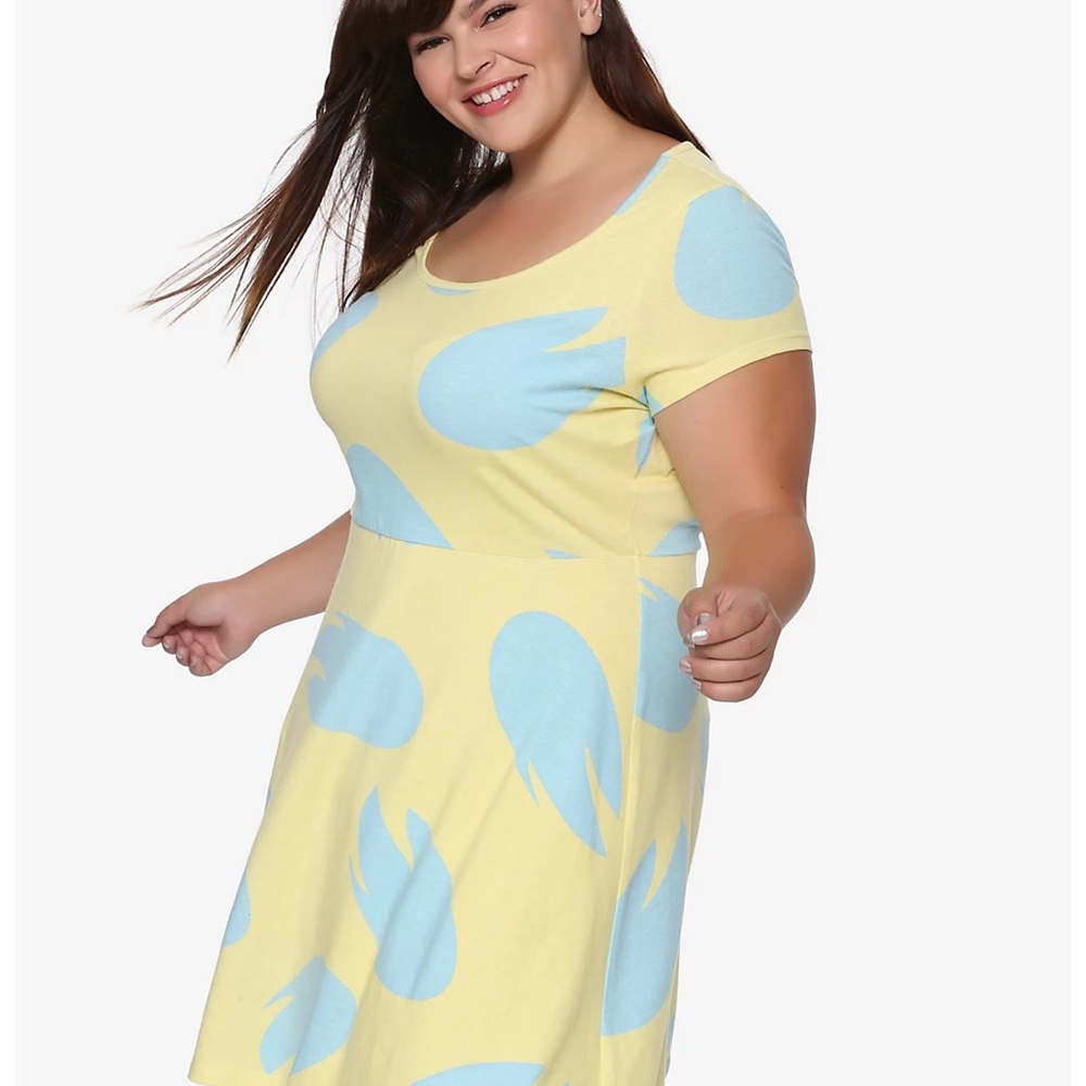 Disney Lilo & Stitch Yellow and Blue Dress Hot Topic XXL juniors